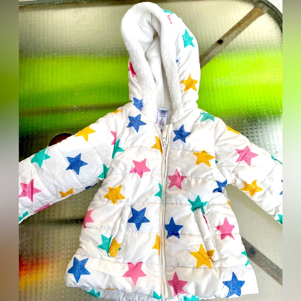 Little Me- Sparkle star jacket. 24 months